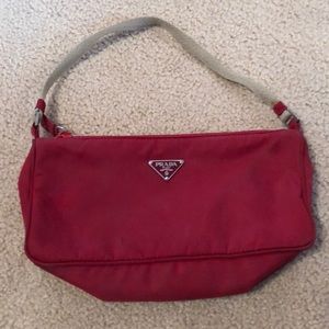 small red prada purse